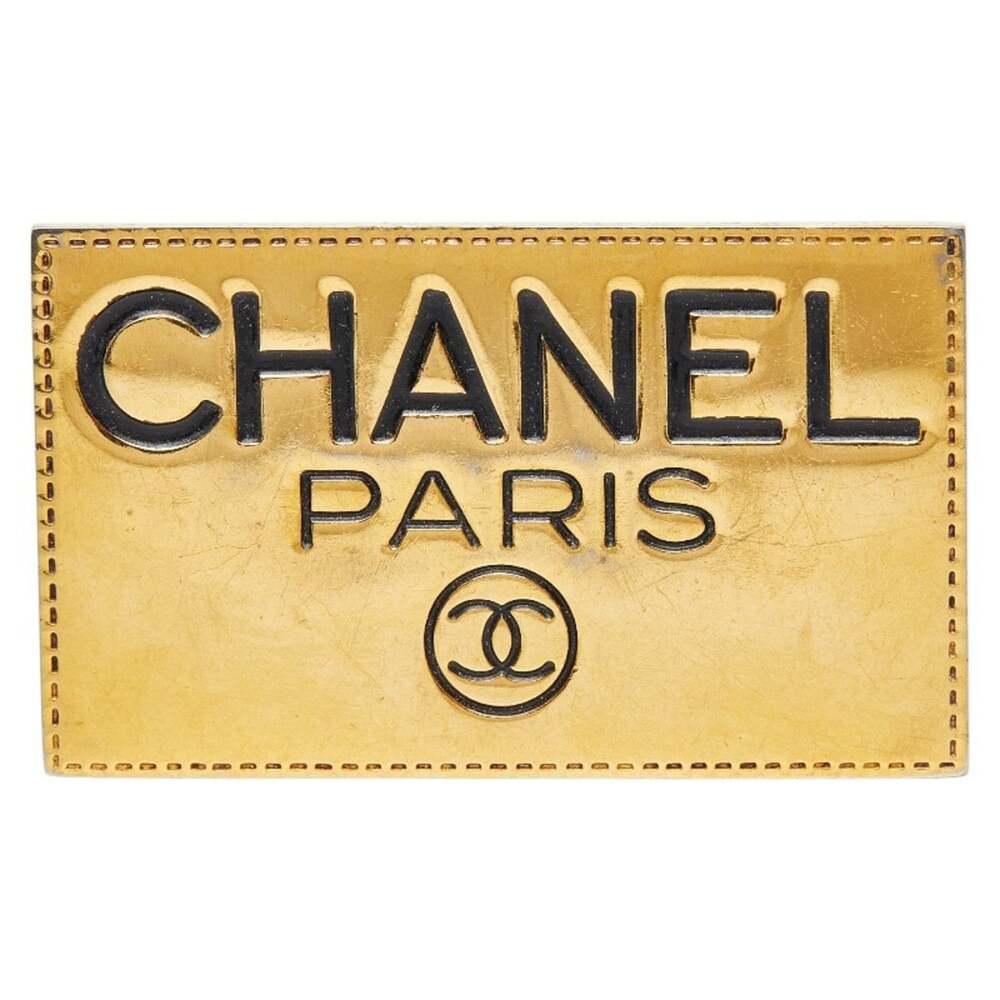 Chanel Nameplate Motif Brooch Metal #234177C63B
